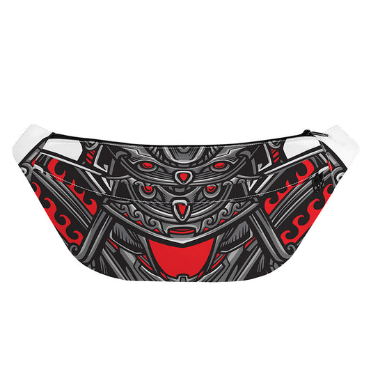 Robot Samurai Mask Print Fanny Pack