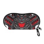 Robot Samurai Mask Print Glasses Case