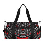 Robot Samurai Mask Print Gym Bag
