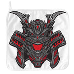 Robot Samurai Mask Print Hand Towel