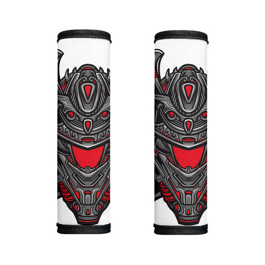 Robot Samurai Mask Print Handle Covers