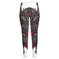 Robot Samurai Mask Print High-Waisted Pocket Leggings