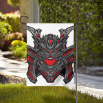 Robot Samurai Mask Print House Flag