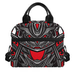 Robot Samurai Mask Print Insulated Lunch Bag