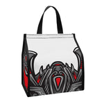 Robot Samurai Mask Print Insulated Lunch Tote