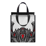 Robot Samurai Mask Print Insulated Lunch Tote