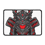 Robot Samurai Mask Print Kitchen Mat