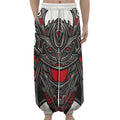 Robot Samurai Mask Print Lantern Pants