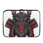 Robot Samurai Mask Print Laptop Sleeve