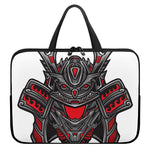 Robot Samurai Mask Print Laptop Sleeve With Handle