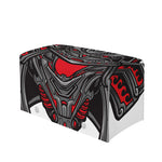 Robot Samurai Mask Print Leather Tissue Box Cover