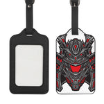 Robot Samurai Mask Print Luggage Tag