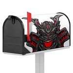Robot Samurai Mask Print Mailbox Cover