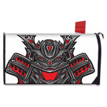Robot Samurai Mask Print Mailbox Cover