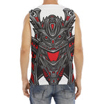 Robot Samurai Mask Print Men's Fitness Tank Top