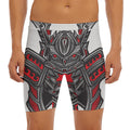 Robot Samurai Mask Print Men's Long Boxer Briefs