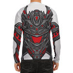 Robot Samurai Mask Print Men's Long Sleeve Rash Guard