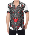 Robot Samurai Mask Print Men's Shirt