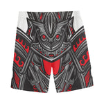 Robot Samurai Mask Print Men's Sports Shorts