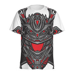 Robot Samurai Mask Print Men's Sports T-Shirt