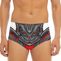 Robot Samurai Mask Print Men's Triangle Swim Briefs