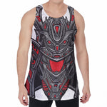 Robot Samurai Mask Print Men's Velvet Tank Top