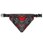 Robot Samurai Mask Print Over The Collar Dog Bandana