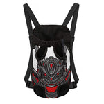Robot Samurai Mask Print Pet Carrier Backpack