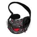 Robot Samurai Mask Print Pet Sling Carrier