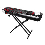 Robot Samurai Mask Print Piano Keyboard Cover