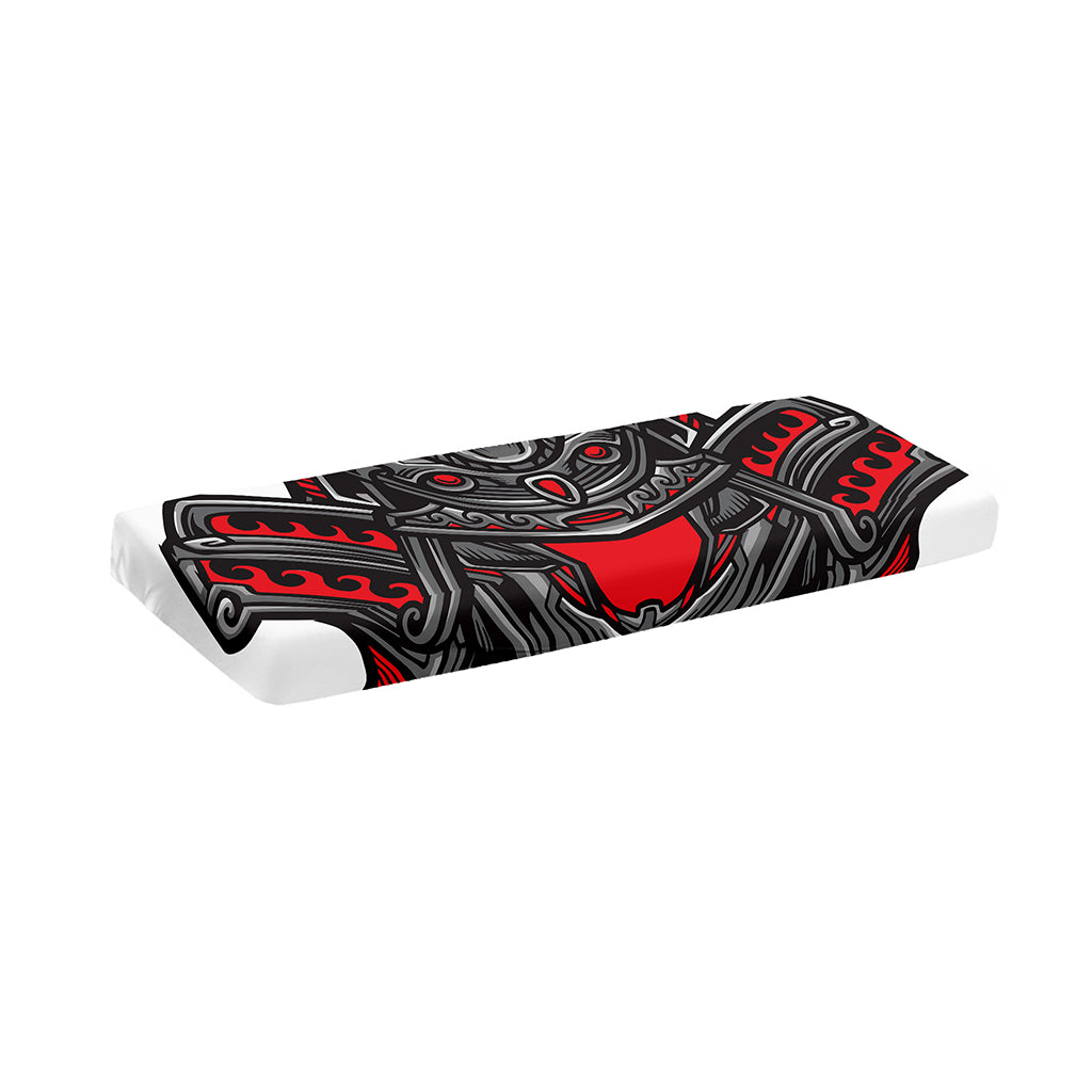Robot Samurai Mask Print Piano Keyboard Cover
