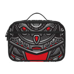 Robot Samurai Mask Print Portable Lunch Bag