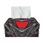 Robot Samurai Mask Print Rectangle Tissue Box Cover