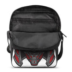 Robot Samurai Mask Print Rectangular Crossbody Bag