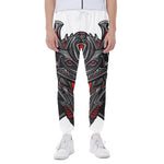 Robot Samurai Mask Print Scuba Joggers