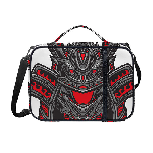 Robot Samurai Mask Print Shoulder Strap Bible Bag