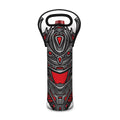 Robot Samurai Mask Print Single Neoprene Wine Tote