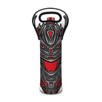 Robot Samurai Mask Print Single Neoprene Wine Tote