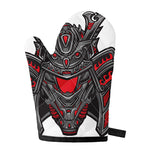 Robot Samurai Mask Print Single Oven Mitt