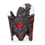 Robot Samurai Mask Print Single Oven Mitt