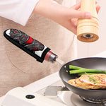 Robot Samurai Mask Print Skillet Handle Cover