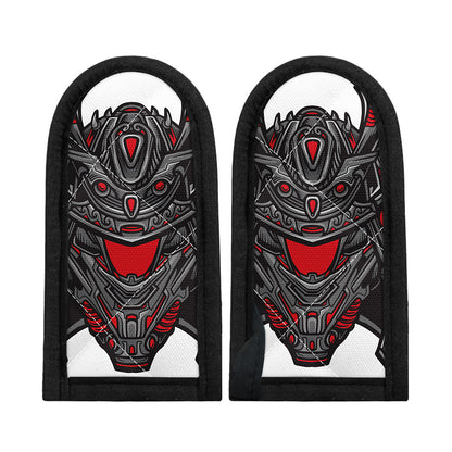 Robot Samurai Mask Print Skillet Handle Cover