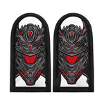 Robot Samurai Mask Print Skillet Handle Cover