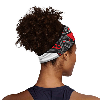 Robot Samurai Mask Print Sports Headband