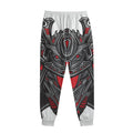 Robot Samurai Mask Print Sweatpants