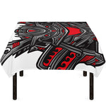 Robot Samurai Mask Print Tablecloth