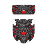 Robot Samurai Mask Print Toilet Lid And Tank Cover Set