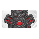 Robot Samurai Mask Print Towel