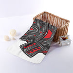 Robot Samurai Mask Print Towel