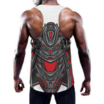 Robot Samurai Mask Print Training Tank Top